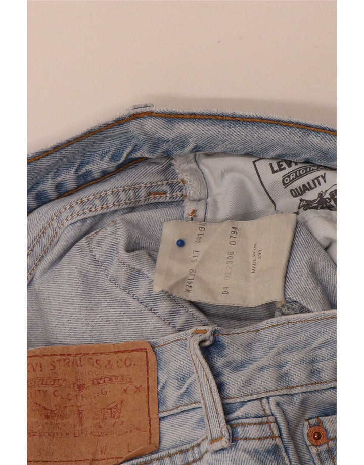Levi's Herre 517 lige jeans W34 L32 blå bomuld