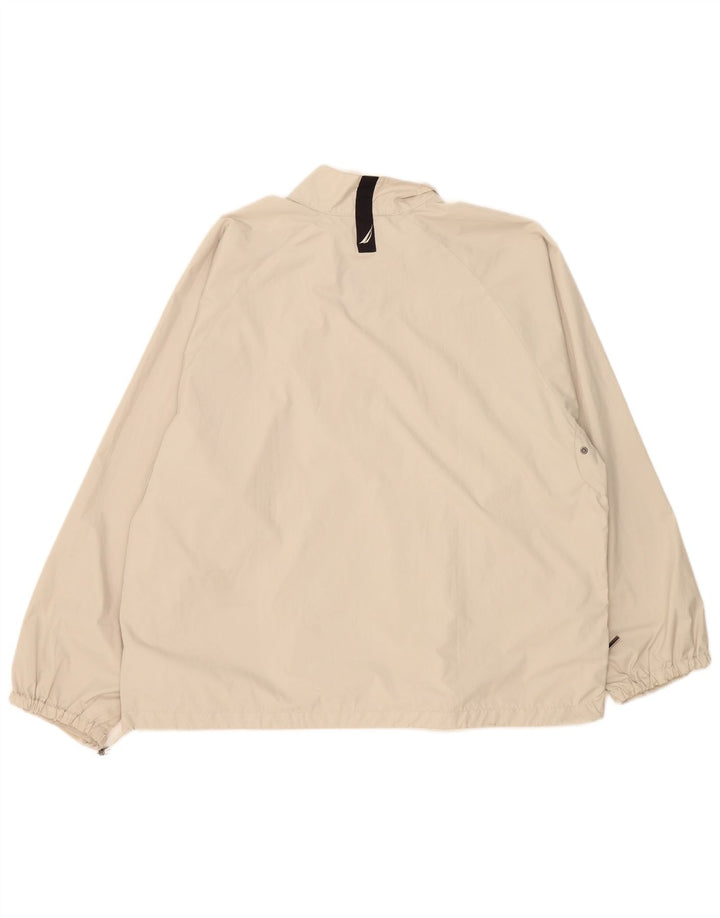 Nautica Herre Pullover Træningsdragt Topjakke Stor Beige Polyester