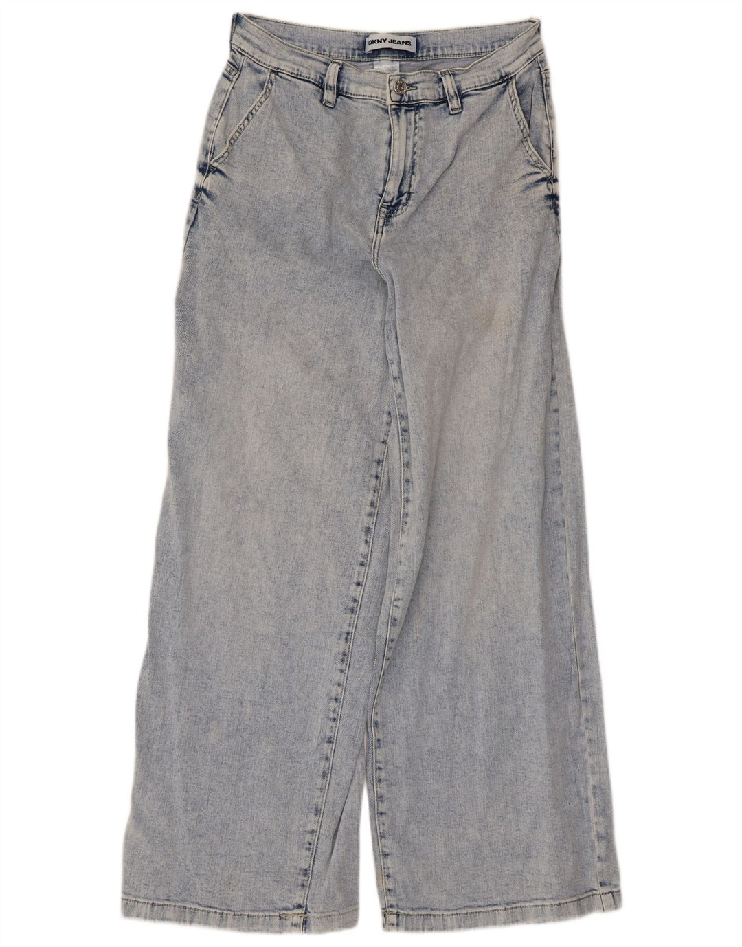 Dkny Dame Jeans med brede ben W29 L28 Blå Bomuld