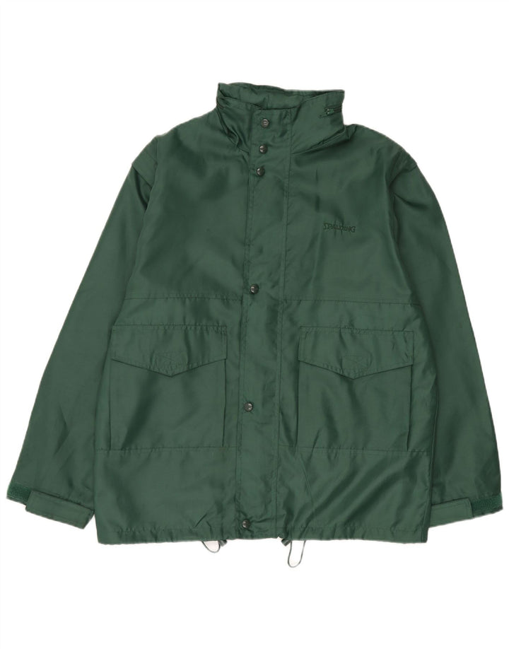 Spalding Herre Loose Fit Regnjakke med hætte UK 38 Medium Grøn Polyamid