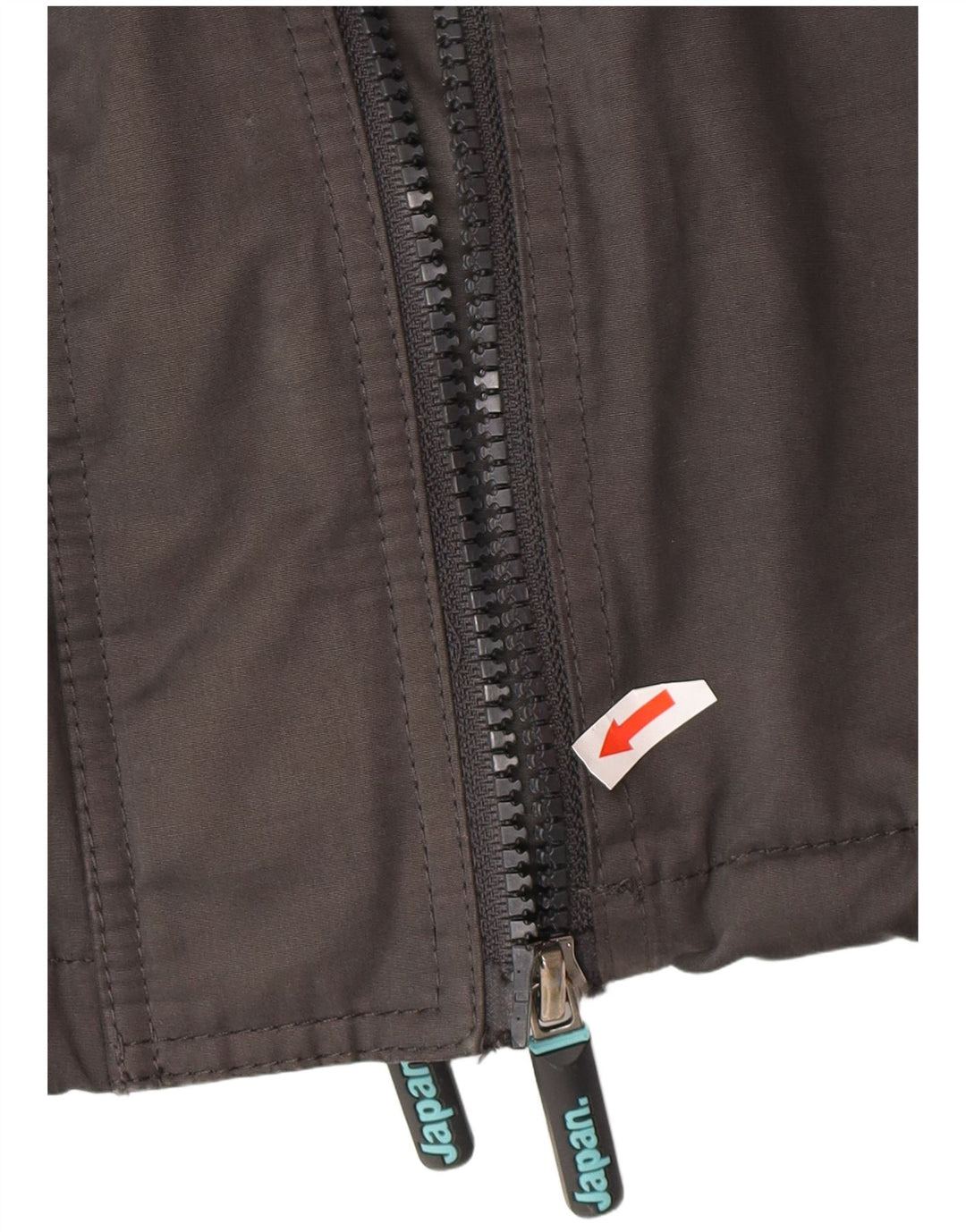 Superdry Herre The Windcheater Hooded Windbreaker Jacket UK 42 XL Grå