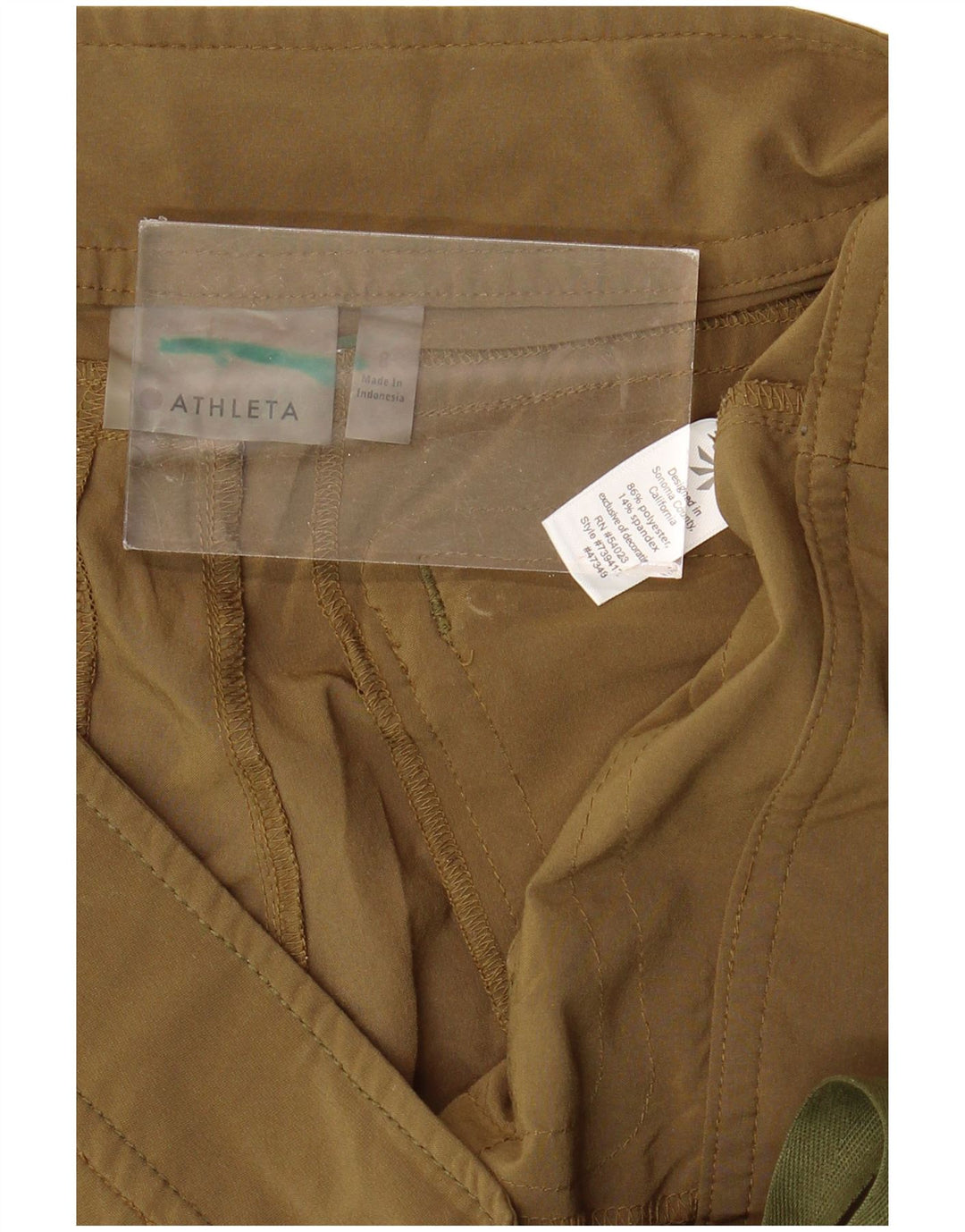 ATHLETA Cargo Shorts til kvinder US 8 Medium W34 Khaki Polyester