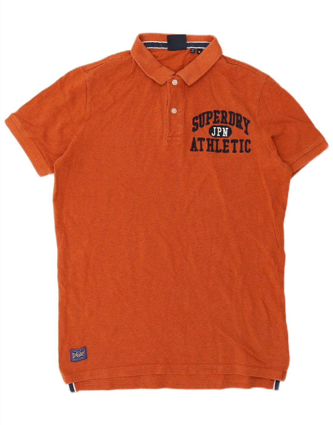 Superdry grafisk poloshirt til mænd, medium orange bomuld