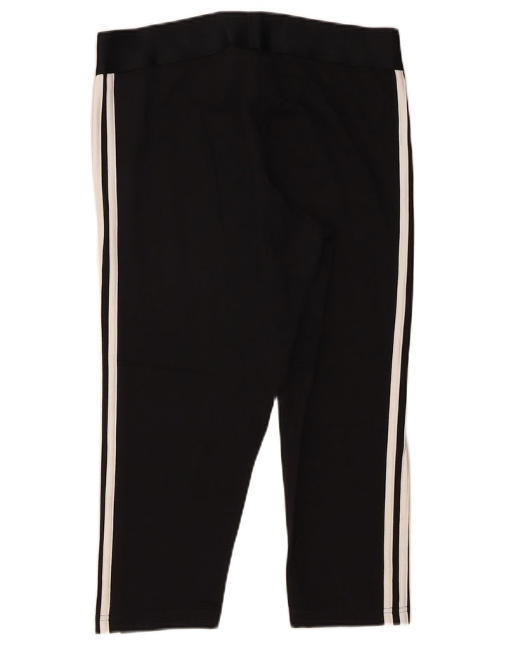 Adidas Dame Capri Leggings UK 16 Large Black Bomuld