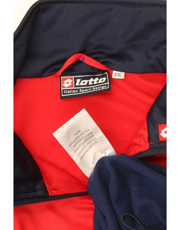 Lotto Herre grafisk træningsdragt Topjakke 2XL Flerfarvet Colourblock