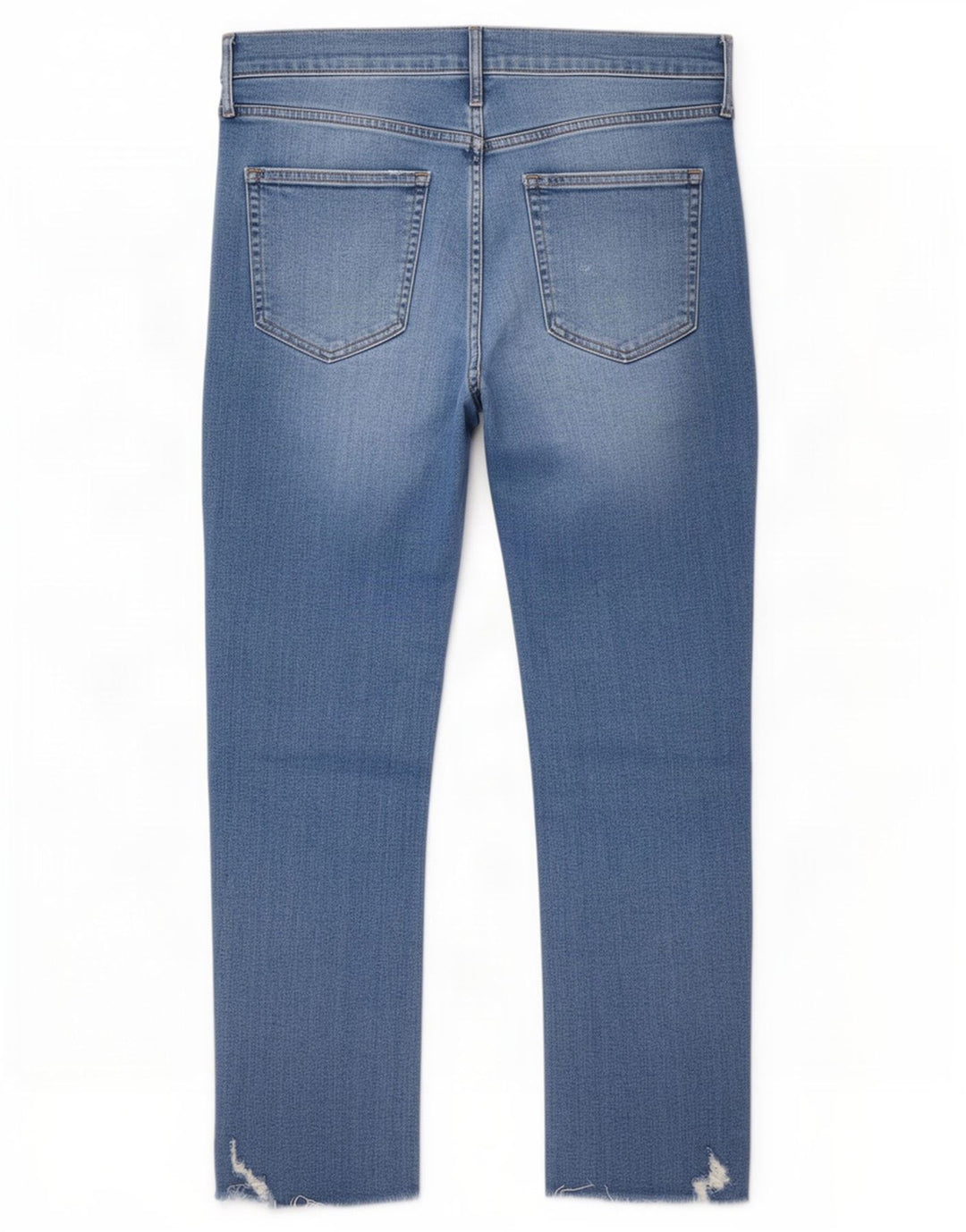 Gap Womens Cigarette Crop Distressed Slim Jeans W32 L26 Blå