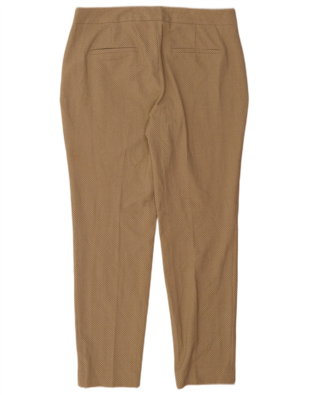 Zara Dame Slim Chino Bukser EU 40 Medium W30 L26 Beige Plettet