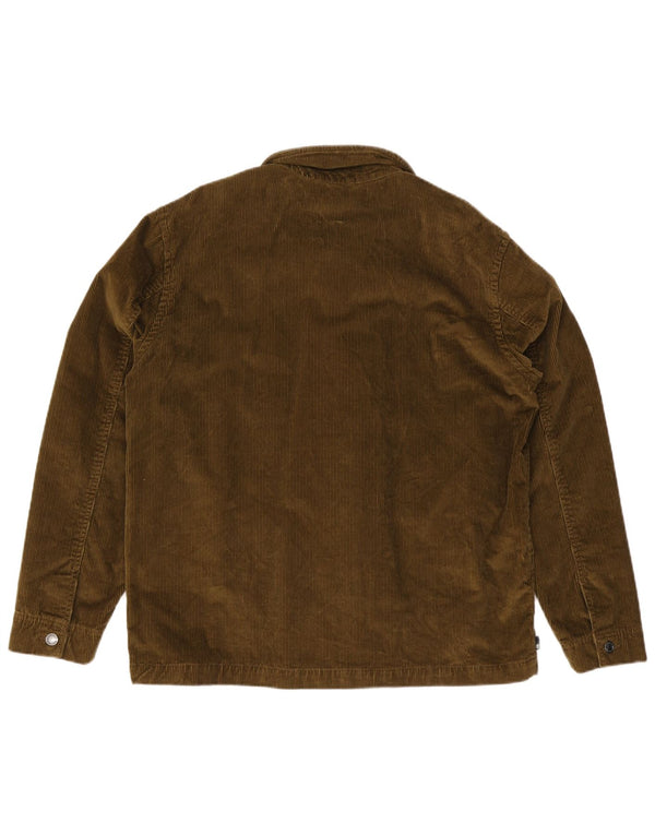 Timberland Herre Corduroy Jacket UK 40 Stor Khaki Bomuld