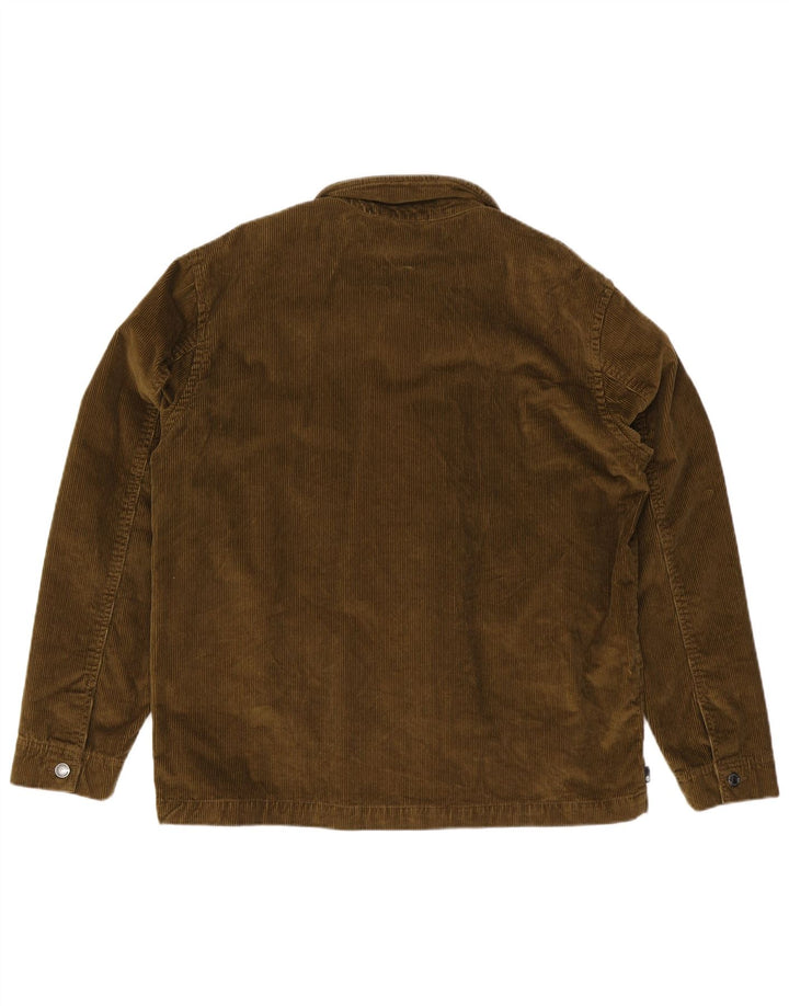 Timberland Herre Corduroy Jacket UK 40 Stor Khaki Bomuld