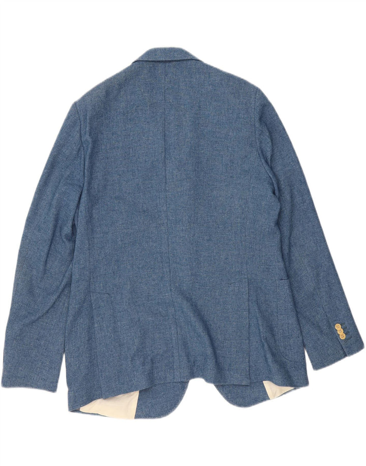 Gant Herre 3-knaps blazerjakke IT 56 XL Blå Polyester