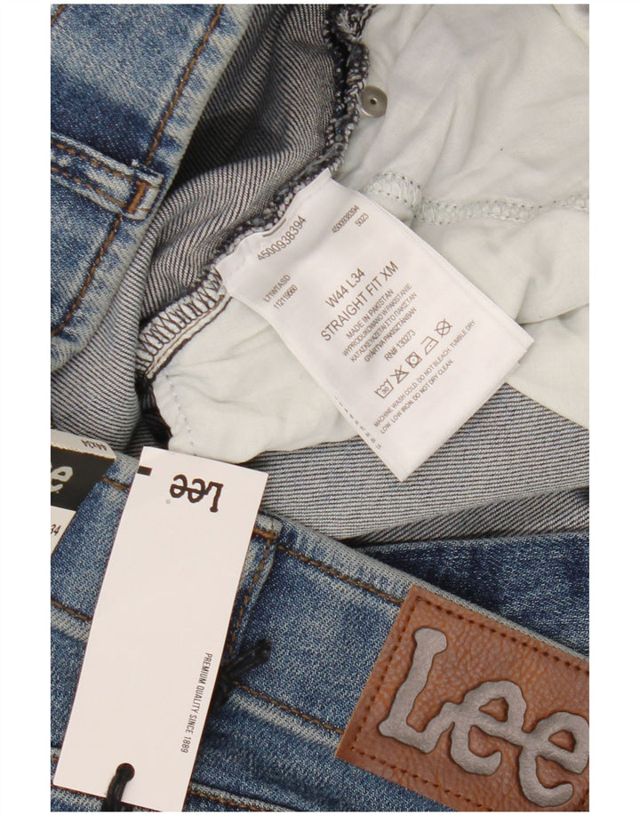 Lee Herre lige tilspidsede jeans W44 L34 blå bomuld
