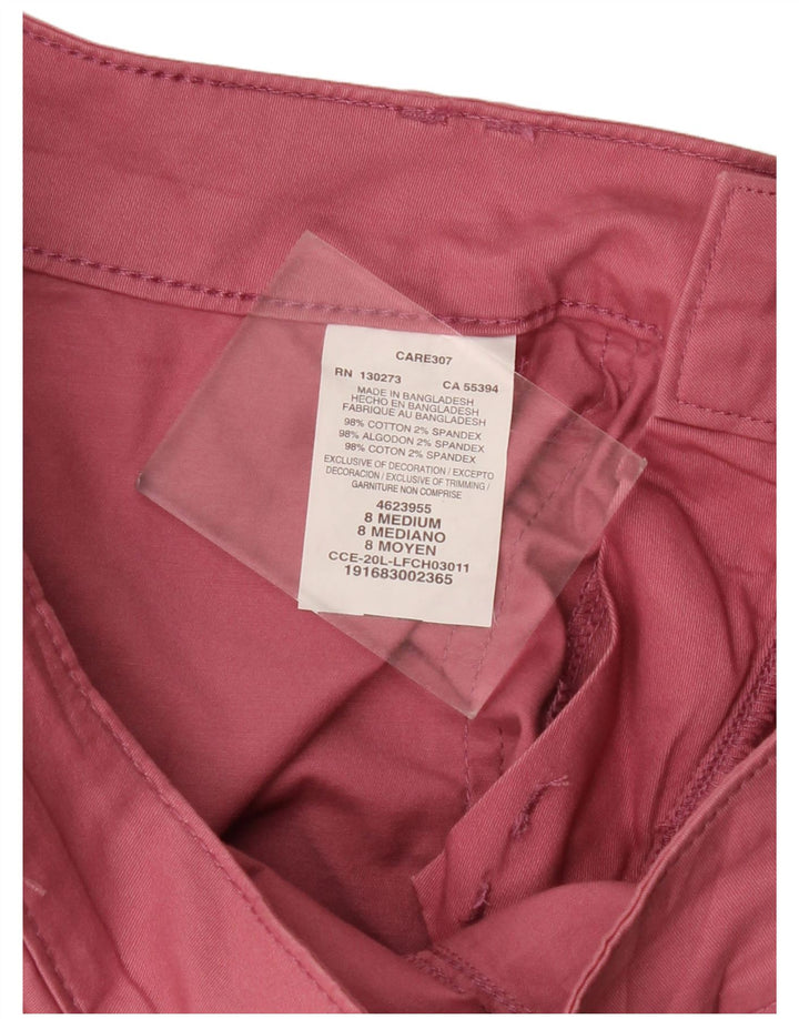 LEE kvinders mellemhøjde chinoshorts med normal pasform US 8 Medium W30 Pink bomuld