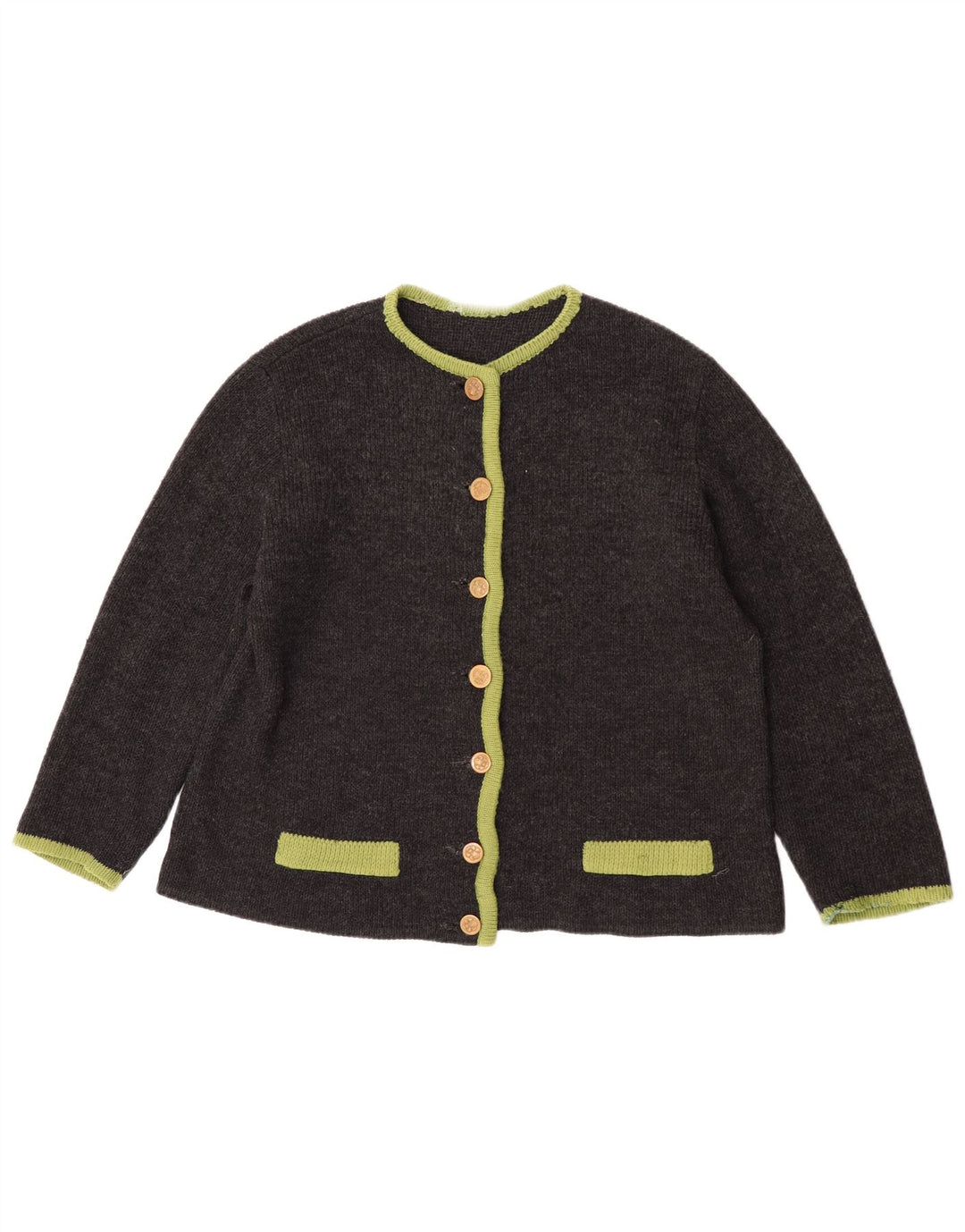 Dralon Dame Cardigan Sweater IT 44 Medium Grå