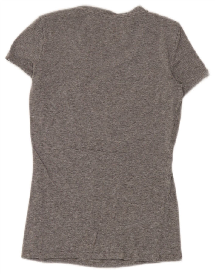 Guess Graphic T-Shirt Top UK 8 Small Grey