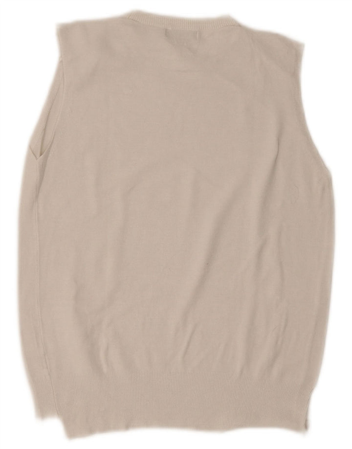 Zara Womens Crop Vest Tank Top UK 14 Large White