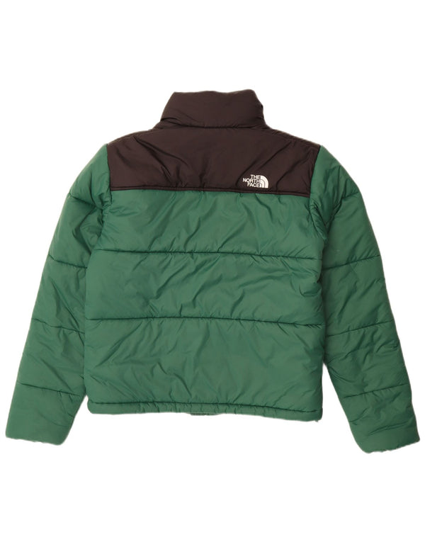 THE NORTH FACE Polstret herrejakke UK 36 Small Green Colourblock Nylon