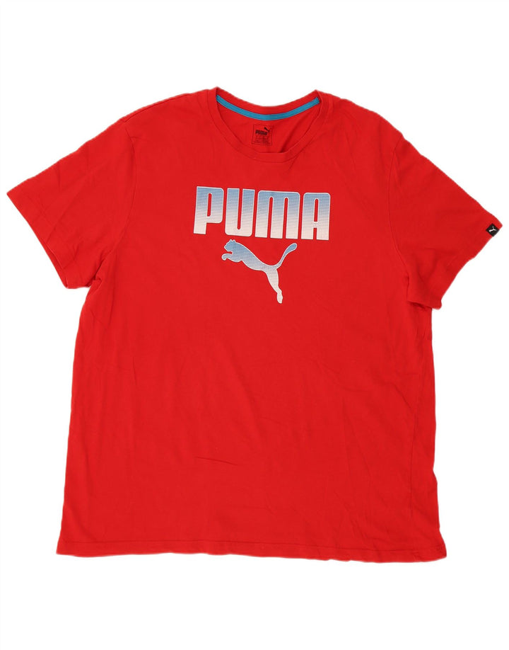 Puma Herre Grafisk T-Shirt Top 2XL Rød