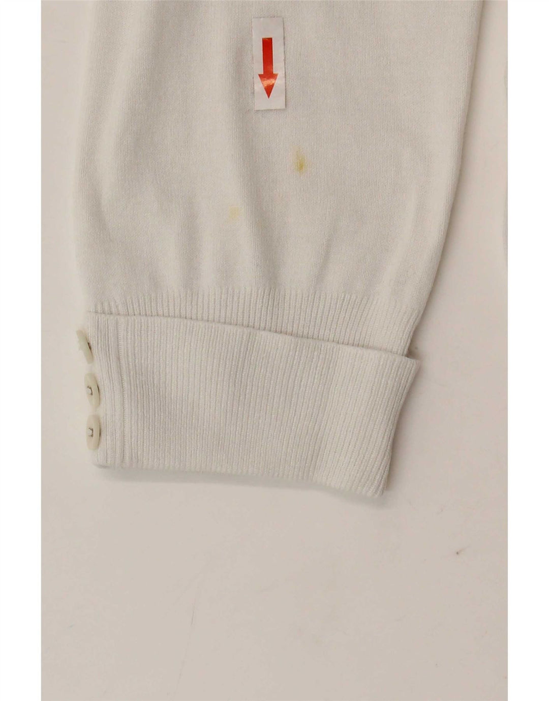 Marks & Spencer Womens Crop 3/4-ærmet cardigantrøje UK 12 Medium White