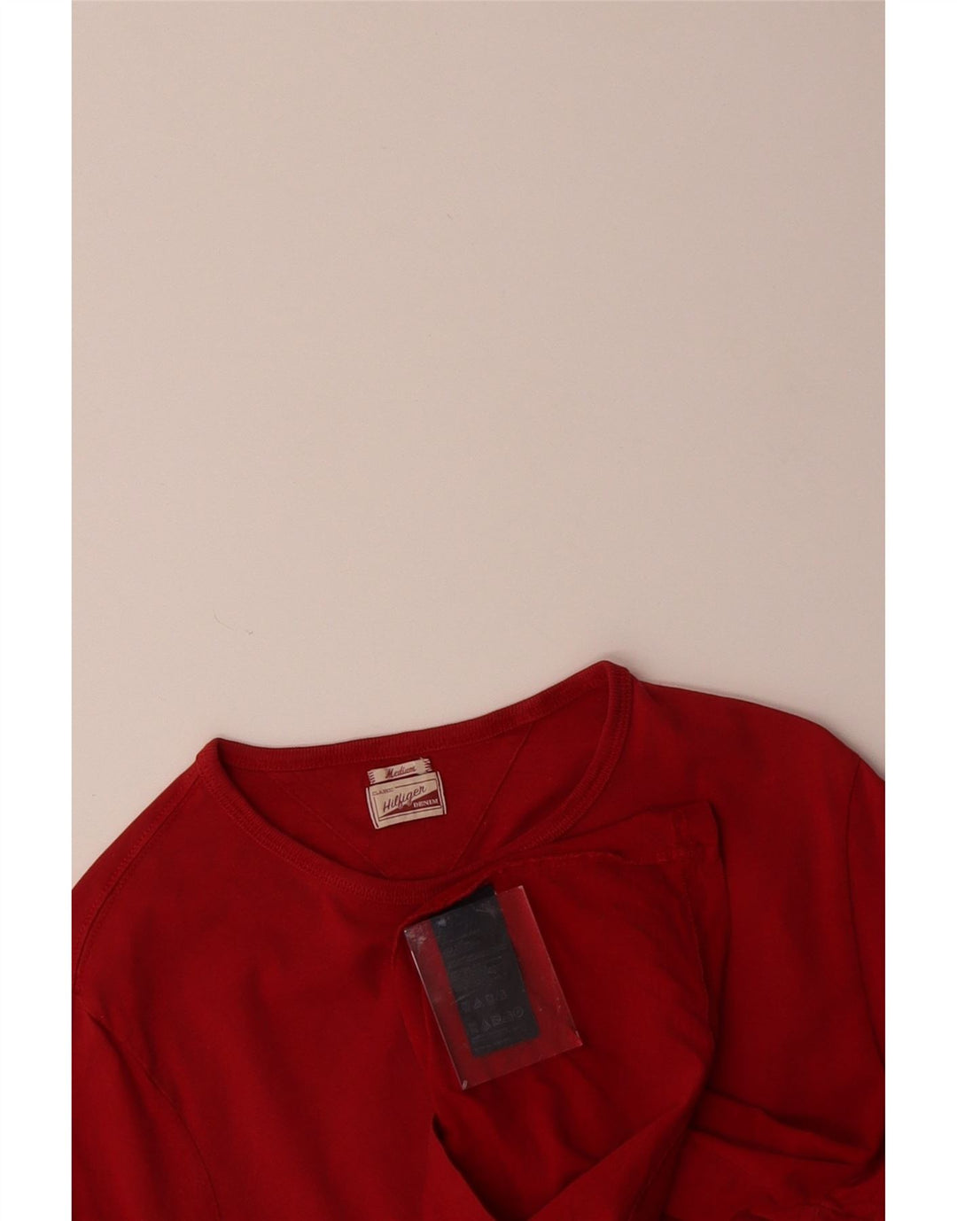 TOMMY HILFIGER Mens T-Shirt Top Medium Red Cotton