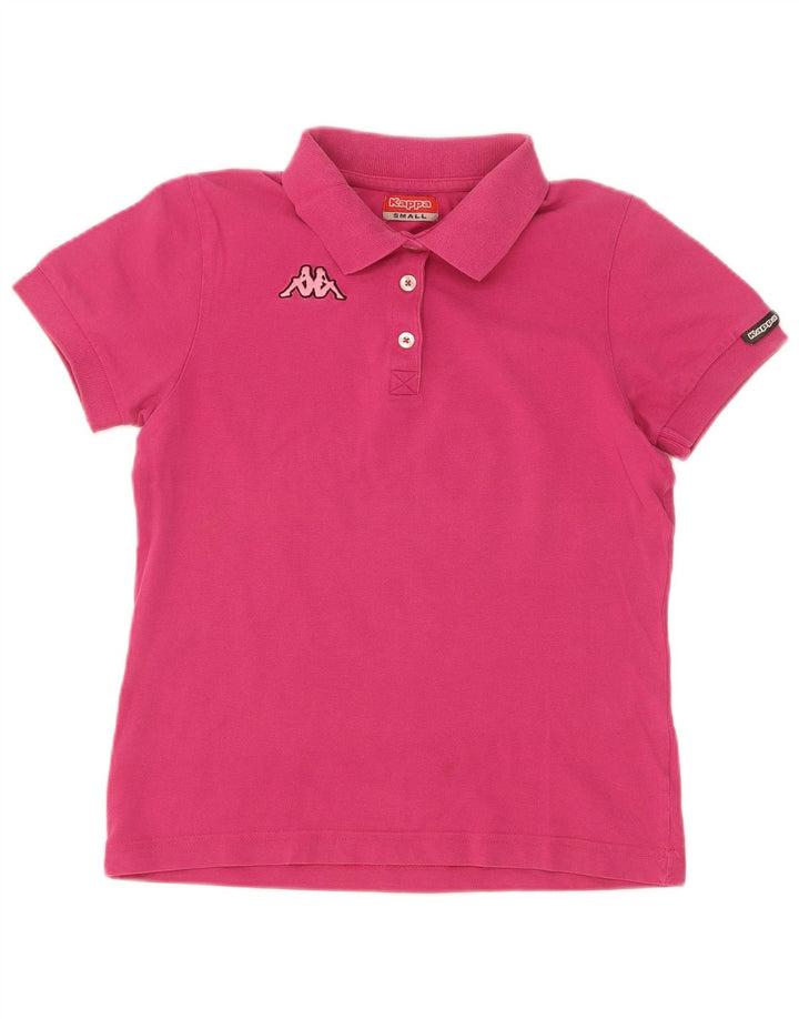 Kappa Dame Polo Shirt UK 10 Small Pink