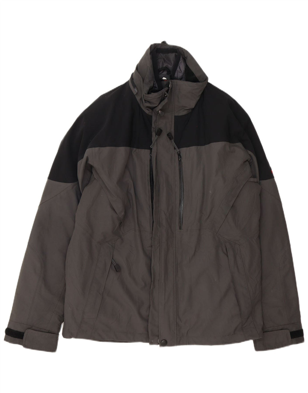 MC Kinley Herre Hooded Windbreaker Jacket UK 38 Medium Grey Colourblock