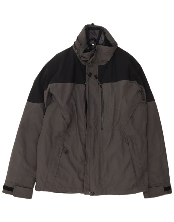 MC Kinley Herre Hooded Windbreaker Jacket UK 38 Medium Grey Colourblock