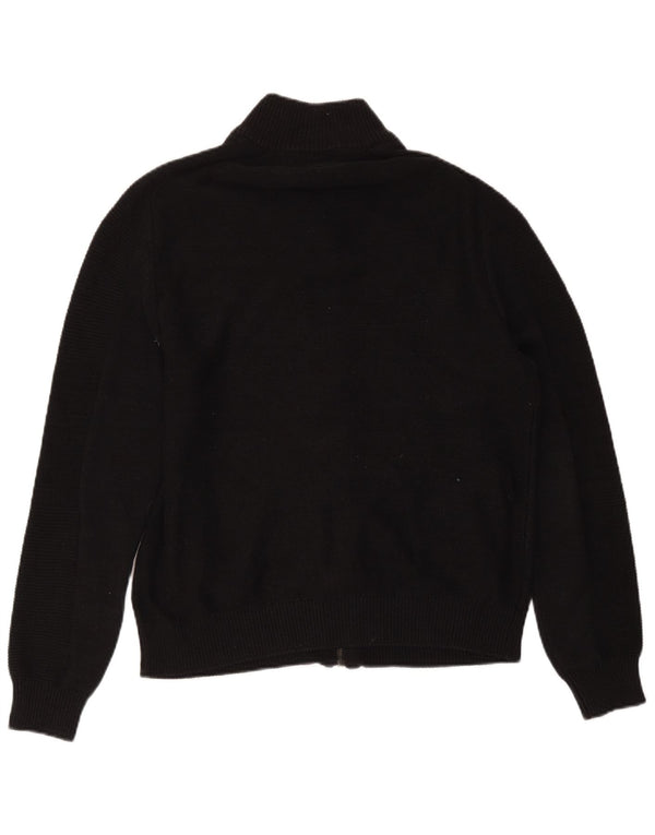 Guess Herre cardigan sweater med fuld lynlås UK 40 Medium Sort bomuld