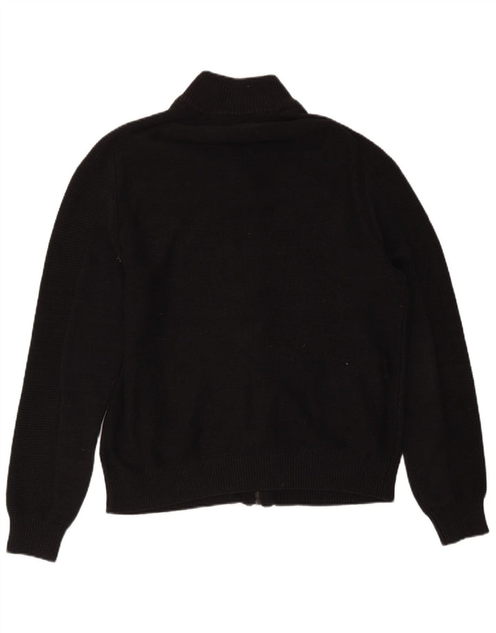 Guess Herre cardigan sweater med fuld lynlås UK 40 Medium Sort bomuld