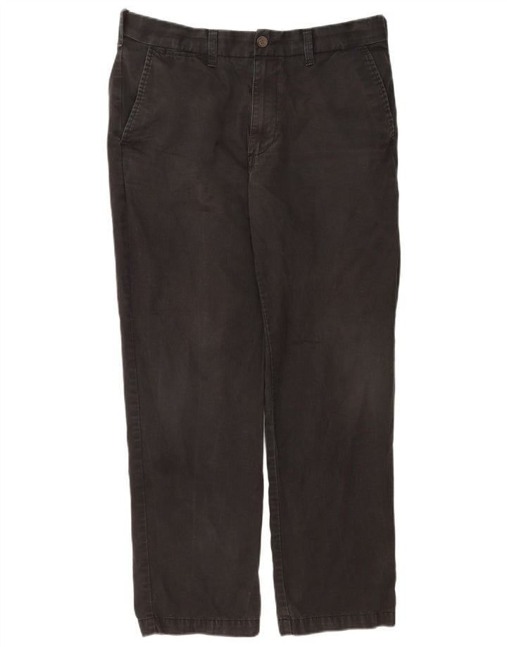 Marks & Spencer Herre Regular Chino Bukser W34 L29 Sort Bomuld