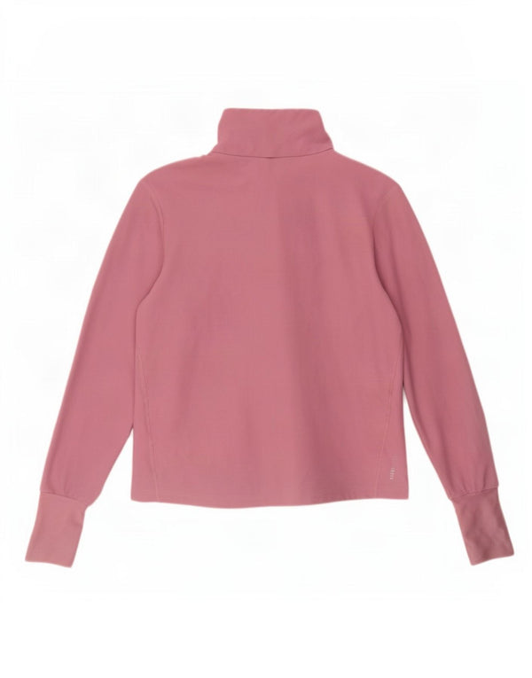 Adidas Dame Aeroready Pullover med lynlås-hals Træningsdragt Top UK 4/6 XS Pink