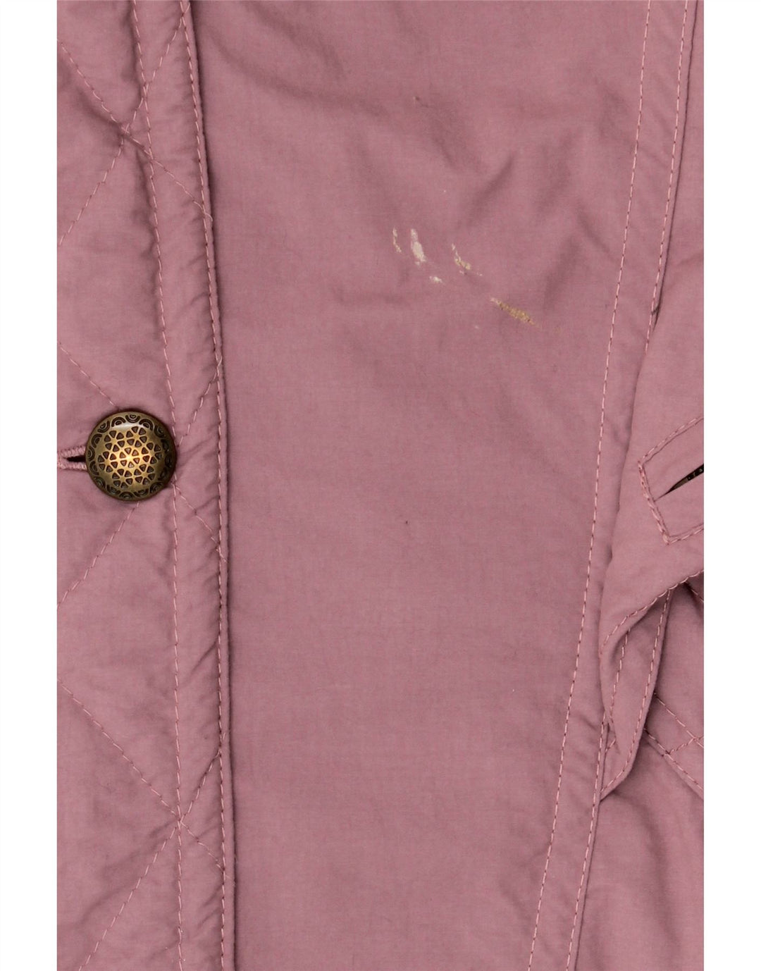 VINTAGE vindjakke med hætte til kvinder EU 42 Stor lilla polyester