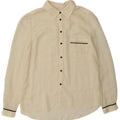 Gap Dame Se Through Shirt Bluse UK 6 XS Off White Polyester