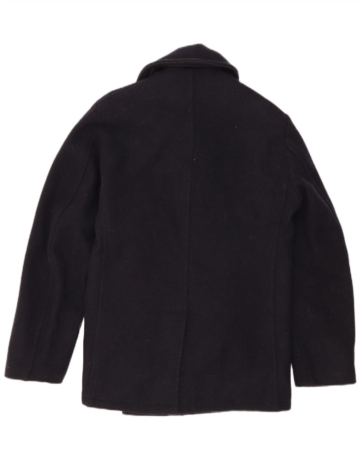Fidelity Herre Gerald & Stewart Pea Coat UK 42 XL Marineblå Uld