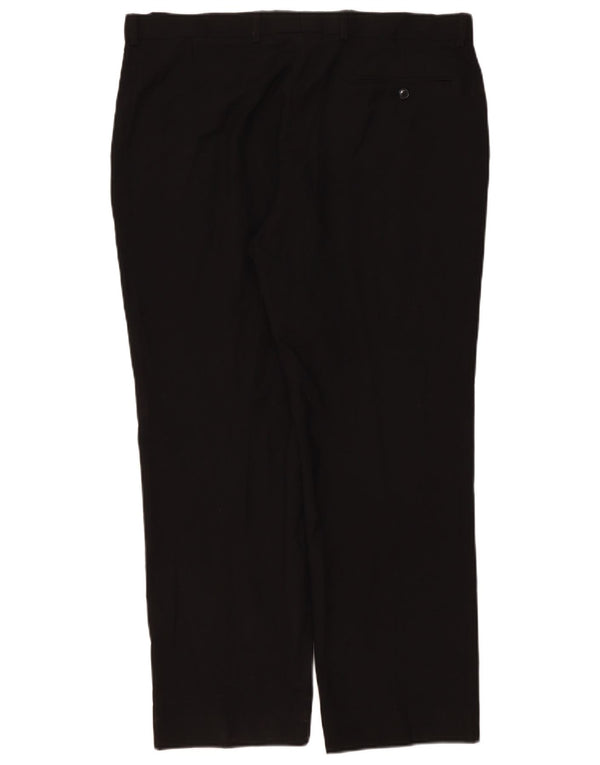 Marks & Spencer Herre Skræddersyede Fit Suit Bukser W38 L29 Sort Polyester