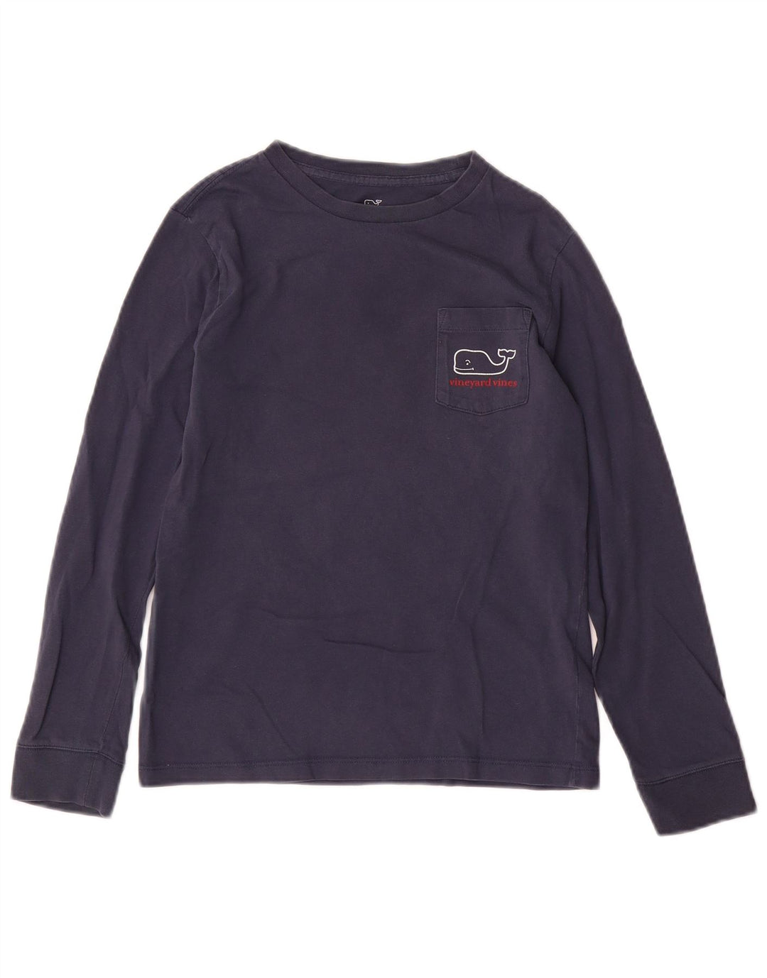 VINEYARD VINES Drenge Grafisk Top Langærmet 8-9 År Lille Blå Jul