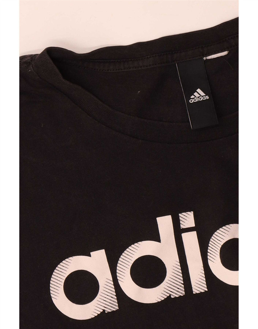 Adidas Herre grafisk T-shirt Top Medium Sort