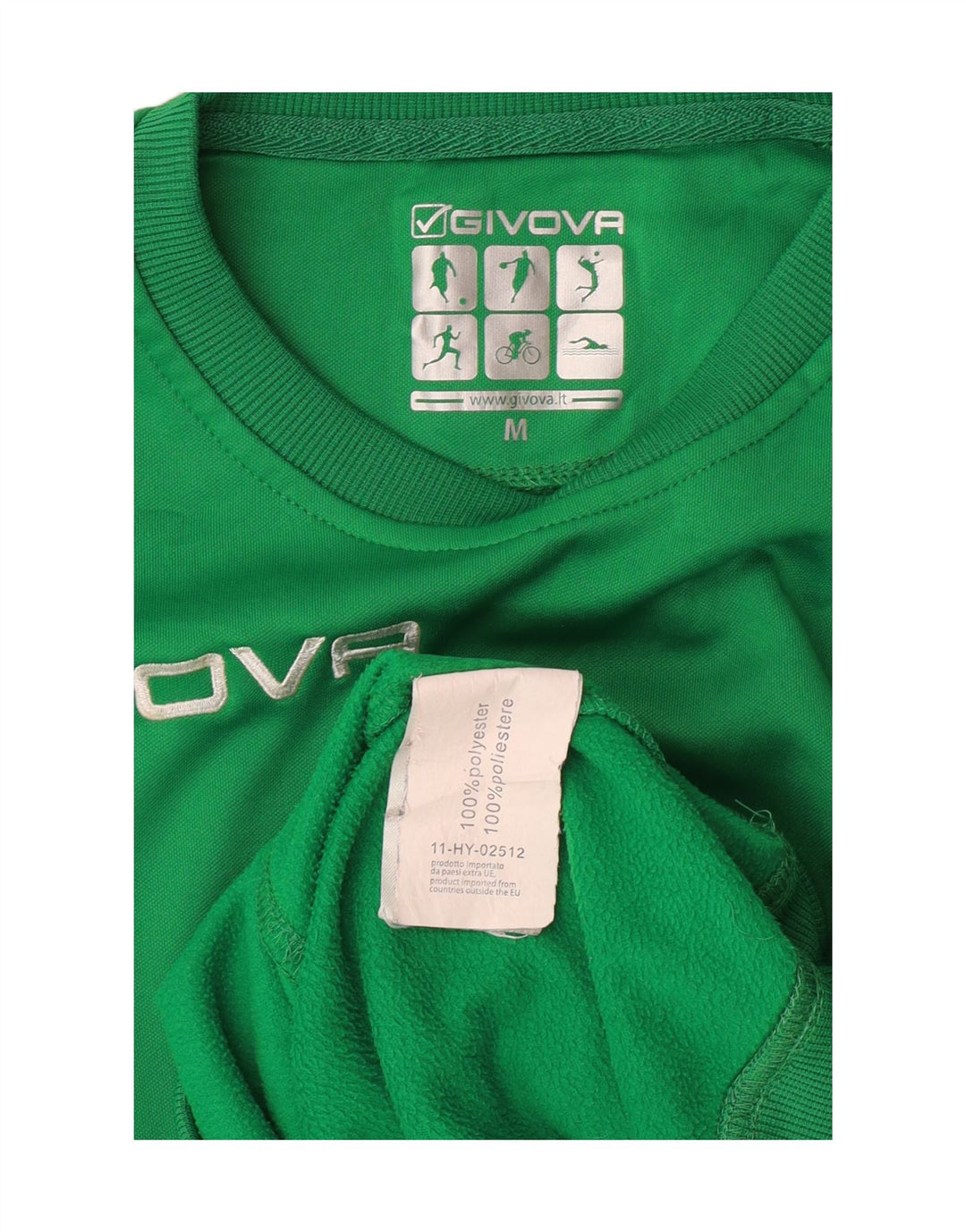 GIVOVA Herre grafisk sweatshirt Jumper Medium Grøn Polyester