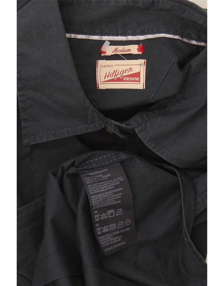 Tommy Hilfiger Dameskjorte UK 12 Medium Navyblå Bomuld
