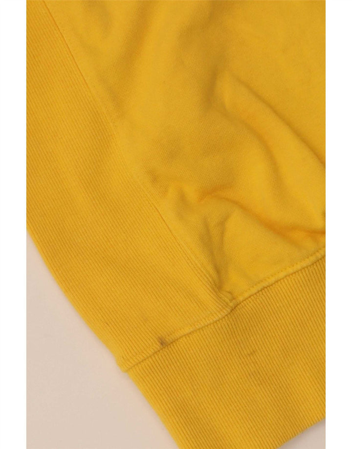 Superdry Dame Sweatshirt Jumper UK 14 Stor Gul Bomuld