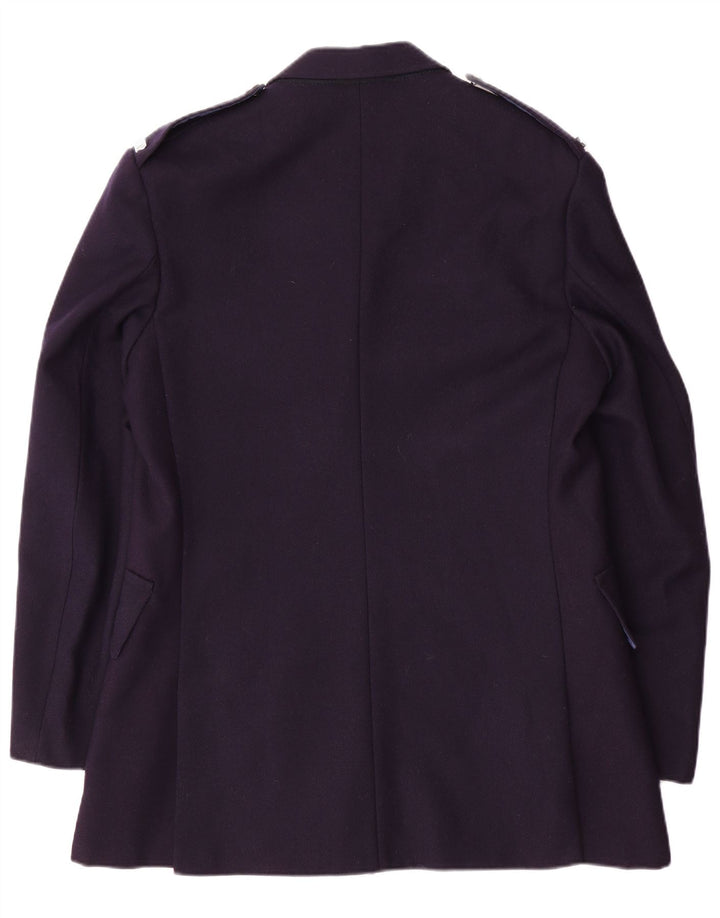 Vintage Herre Military Military Blazer Jacket UK 38 Medium Navy Blue