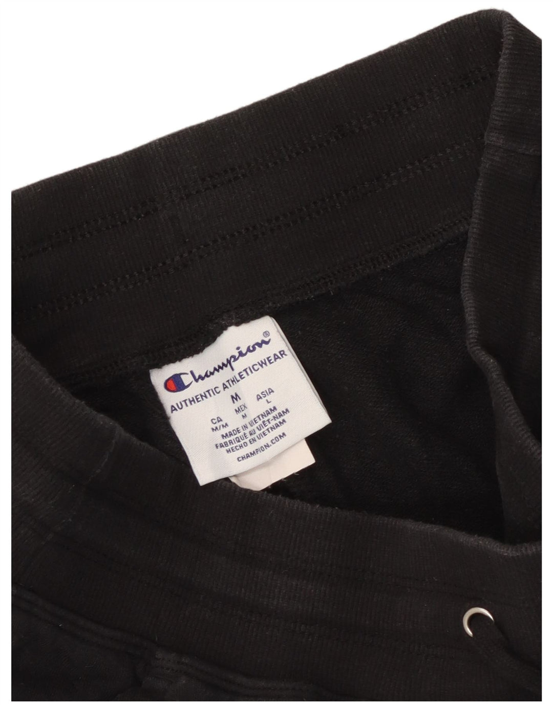 Champion Womens træningsdragt Bukser UK 14 Medium Sort Bomuld