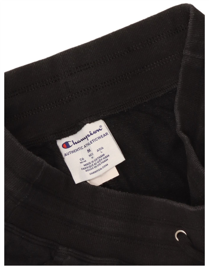 Champion Womens træningsdragt Bukser UK 14 Medium Sort Bomuld