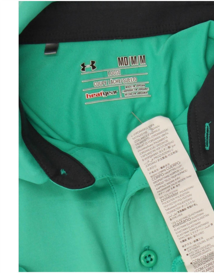 Under Armour Herre Polo Shirt Medium Green Polyester