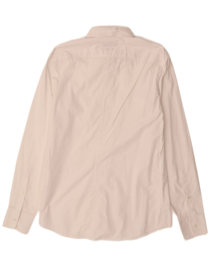 TRUSSARDI Herreskjorte str. 42 Stor hvid bomuld