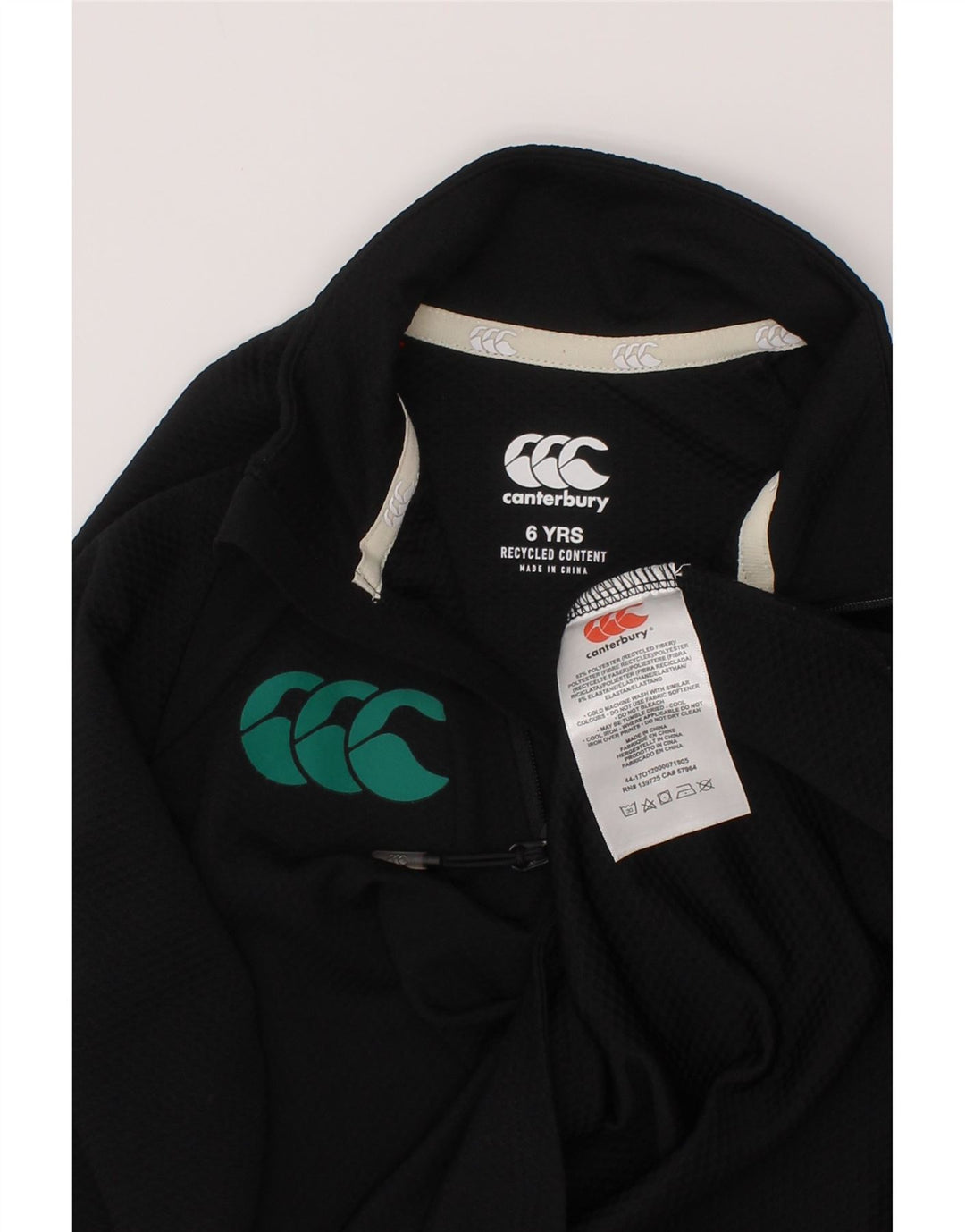 Canterbury Boys Ireland Grafisk Pullover Træningsdragt Top 5-6 år Sort
