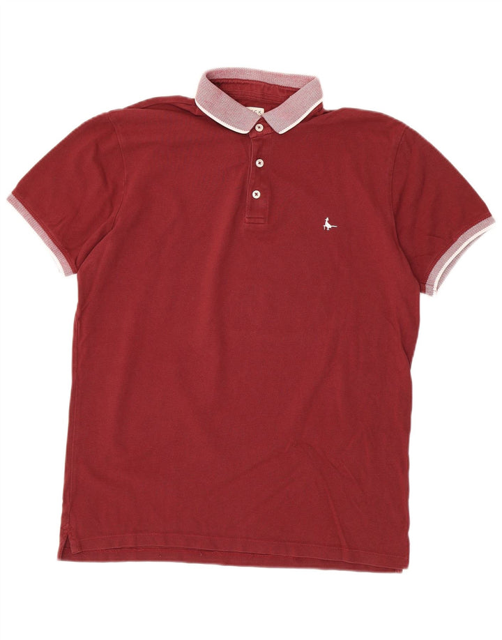 JACK WILLS Rugby poloshirt til mænd Medium Burgundy