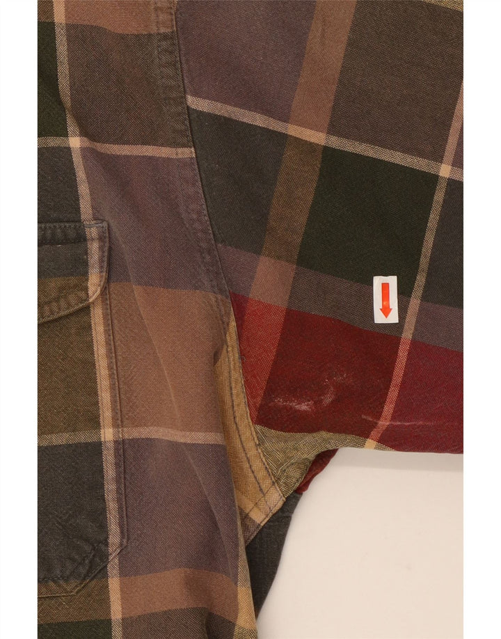 EDDIE BAUER Herre Regular Fit skjorte XL Flerfarvet ternet bomuld