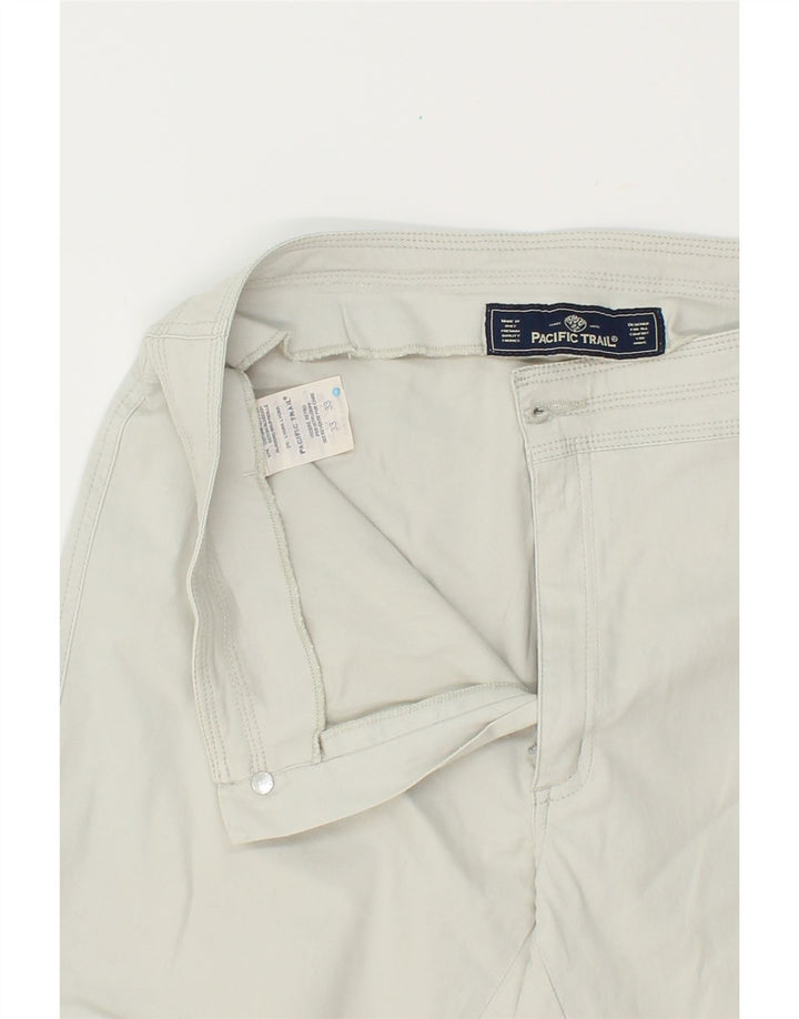 PACIFIC TRAIL Womens Bootcut Casual Trousers W33 L31  White Cotton Vintage Pacific Trail and Second-Hand Pacific Trail from Messina Hembry 