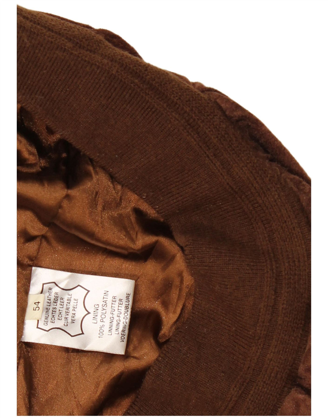 Vintage herre bomber ruskindsjakke EU 54 2XL brunt læder