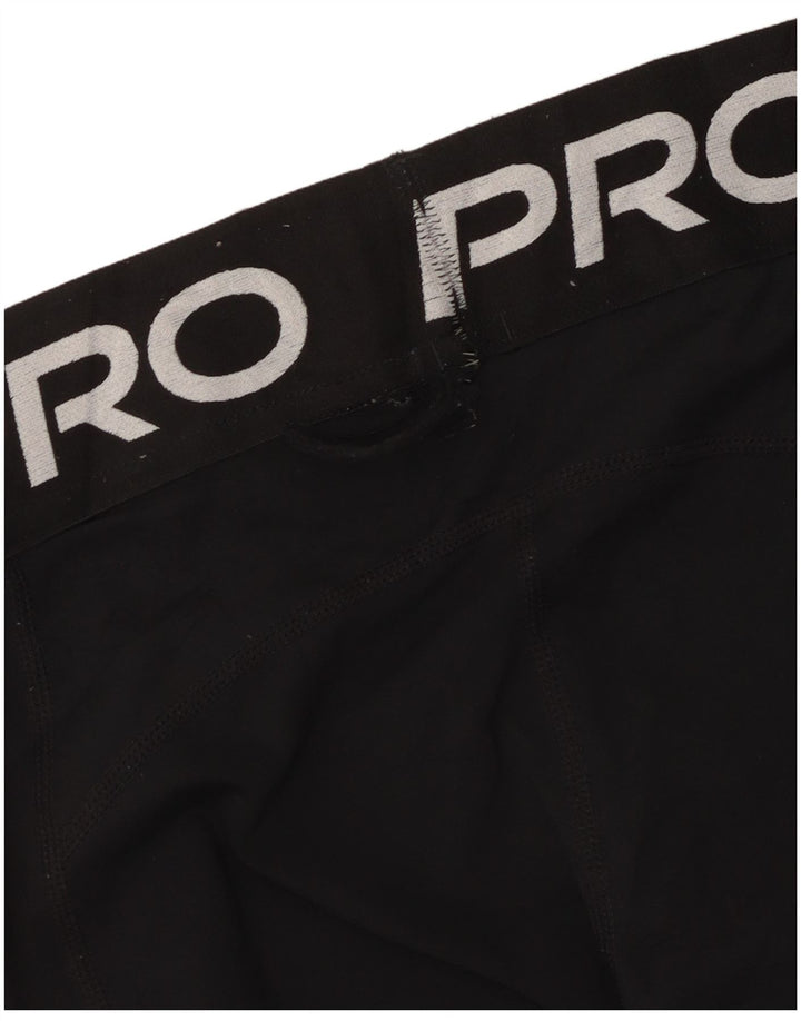 Nike Dame Grafiske Leggings UK 8 Small Black Polyester